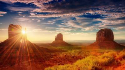 تصویر شماره 2 از آلبوم تصویر زمینه دره بقعه (Monument Valley)