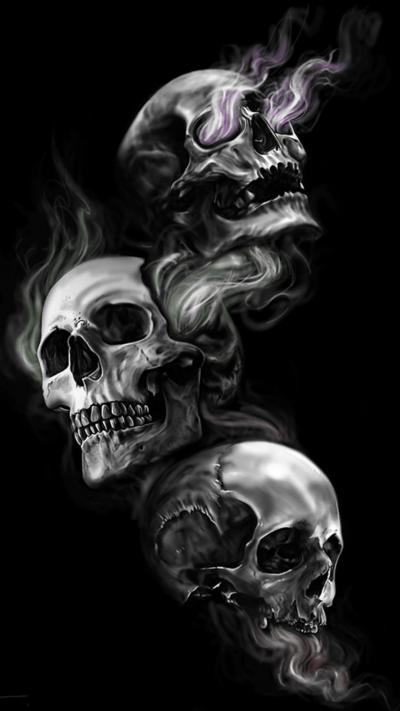 تصویر شماره 33 از آلبوم تصویر زمینه biker skull