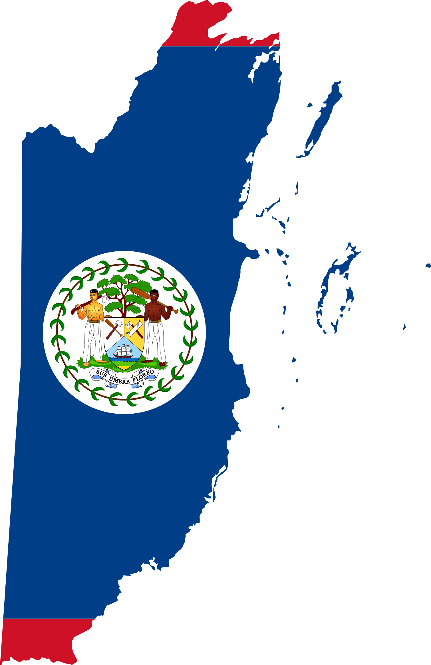 پرچم کشور بلیز (Belize Flag)